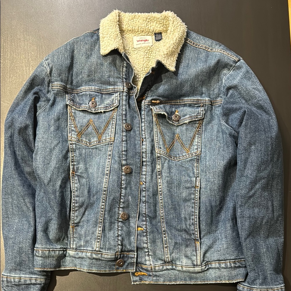 Wrangler Sherpa Lined Denim Jacket